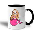 Mermaid Sloth  Cute Sloth Accent Mug