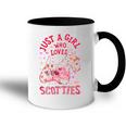 Scottie Scottish Terrier Just A Girl Who Loves Dog Flower Accent Mug