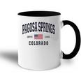 Womens Usa Flag Stars &Amp Stripes Pagosa Springs Colorado  Accent Mug