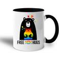 Bear Free Mom Hugs Rainbow Lgbt Lesbian Gay Pride Month Accent Mug