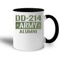 Dd-214 Us Army Alumni Vintage Army Veteran Retired Military Accent Mug