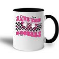 Groovy Save The Boo Bees Funny Breast Cancer Halloween Retro V2 Accent Mug