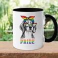 Cute Dog Lover Puppy Owner Beagle Mom Dad Gay Lesbian Lgbt Accent Mug