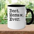 Womens Best Memaw Ever Grandmother Grandma Gift From Grandchildren Accent Mug
