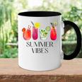 Summer Vibes Tropical Cocktail Drink Design For Beach Fun  Accent Mug