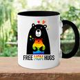 Bear Free Mom Hugs Rainbow Lgbt Lesbian Gay Pride Month Accent Mug