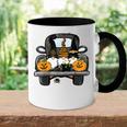 Cute Gnomes Pumpkin With Truck Halloween Costume Party Accent Mug