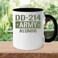 Dd-214 Us Army Alumni Vintage Army Veteran Retired Military Accent Mug