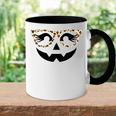 Halloween Jack O Lantern Face Pumpkin Leopard Glasses Decor Accent Mug