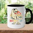 Kids Birthday Boy DinoRex Dinosaur Boys Matching Family Accent Mug