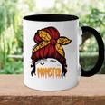 Messy Bun Halloween 2021 Costumes Women Momster Funny Spooky Accent Mug