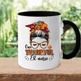 One Thankful Er Nurse Messy Bun Fall Autumn Thanksgiving Accent Mug