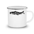 Fishing Forest Mountain Silhouette Outdoor Adventure Fishing Camping Mug