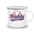 Funny Retro Baseball Daddy Of The Rookie Camping Mug