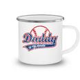 Funny Vintage Baseball Daddy Of The Rookie Camping Mug