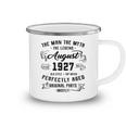 Mens Man Myth Legend August 1927 95Th Birthday Gift 95 Years Old V2 Camping Mug