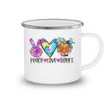 Peace Love Tigers Funny Graphic Camping Mug
