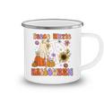 Retro Groovy Stay Spooky Peace Hippie Halloween Floral Ghost V2 Camping Mug