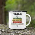 Tool Rules Dont Touch Garage Man Cave  Camping Mug