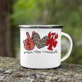 Peace Love Crawfish Cute Leopard And Seafood Lover Camping Mug
