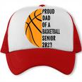 Mens Proud Dad Of A Senior 2023 Basketball Class Of 2023 Trucker Cap