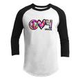 Tiedye Peace Love And 4Th Grade Girl Boy Kids Teacher Youth Raglan Shirt
