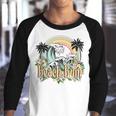 Vintage Retro Beach Bum Tropical Summer Vacation Gifts  Youth Raglan Shirt
