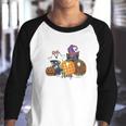 Boo Thang Boo Crew Cat Witch Funny Halloween Youth Raglan Shirt