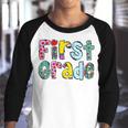 First Grade Girls Boys Teacher Team 1St Grade Squad Boy Girl  Youth Raglan Shirt