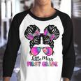 Cute Little Miss 1St Grade Back To School Outfits For Girls Youth Raglan Shirt