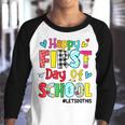 Funny Happy First Day Of School Lets Do This Back To School Youth Raglan Shirt