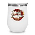 Buffalo Plaid Christmas Merry Christmas Wine Tumbler