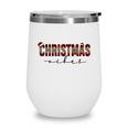 Christmas Vibes Buffalo Plaid Wine Tumbler