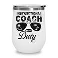 Instructional Coach Off Duty Sunglasses Summer Vacation Cool Wine Tumbler