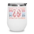 Kids Girls 10Th Birthday Double Digits Tenth Hippie Daisy Print V2 Wine Tumbler