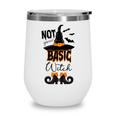 Not Your Basic Witch Halloween Costume Witch Bat Wine Tumbler