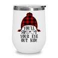 Oh Fudge Youll Shoot Your Eye Out Christmas Santa Claus Hat Wine Tumbler