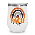 Pacu Nurse Nursing Scary Halloween Pumpkin Rainbow Wine Tumbler