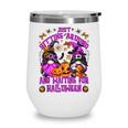 Purple Halloween Gnome For Women Witches Funny Witch Quote Wine Tumbler