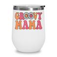 Retro Groovy Mama Matching Family 1St Birthday Party V2 Wine Tumbler
