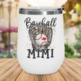 Baseball Mimi Leopard Game Day Baseball Lover Mothers Day Wine Tumbler