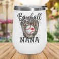 Baseball Nana Leopard Game Day Baseball Lover Mothers Day Wine Tumbler