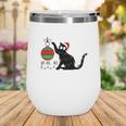 Christmas Funny Black Cat Ho Ho Ho Cat Lovers Gifts Wine Tumbler