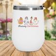 Christmas Funny Cat Meowy Christmas Gift For Cat Lovers Wine Tumbler