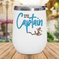 Dibs On The Captain Fire Captain Wife Girlfriend Sailing Wine Tumbler
