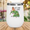 Funny Christmas Cat I Do What I Want Xmas Holiday Wine Tumbler