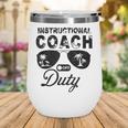 Instructional Coach Off Duty Sunglasses Summer Vacation Cool Wine Tumbler