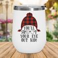 Oh Fudge Youll Shoot Your Eye Out Christmas Santa Claus Hat Wine Tumbler
