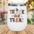Trick Or Teach Funny Teacher Halloween Costume Wine Tumbler