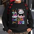 10 Years Old Awesome Since 2012 10Th Birthday Panda Unicorn Sweatshirt Gifts for Old Men